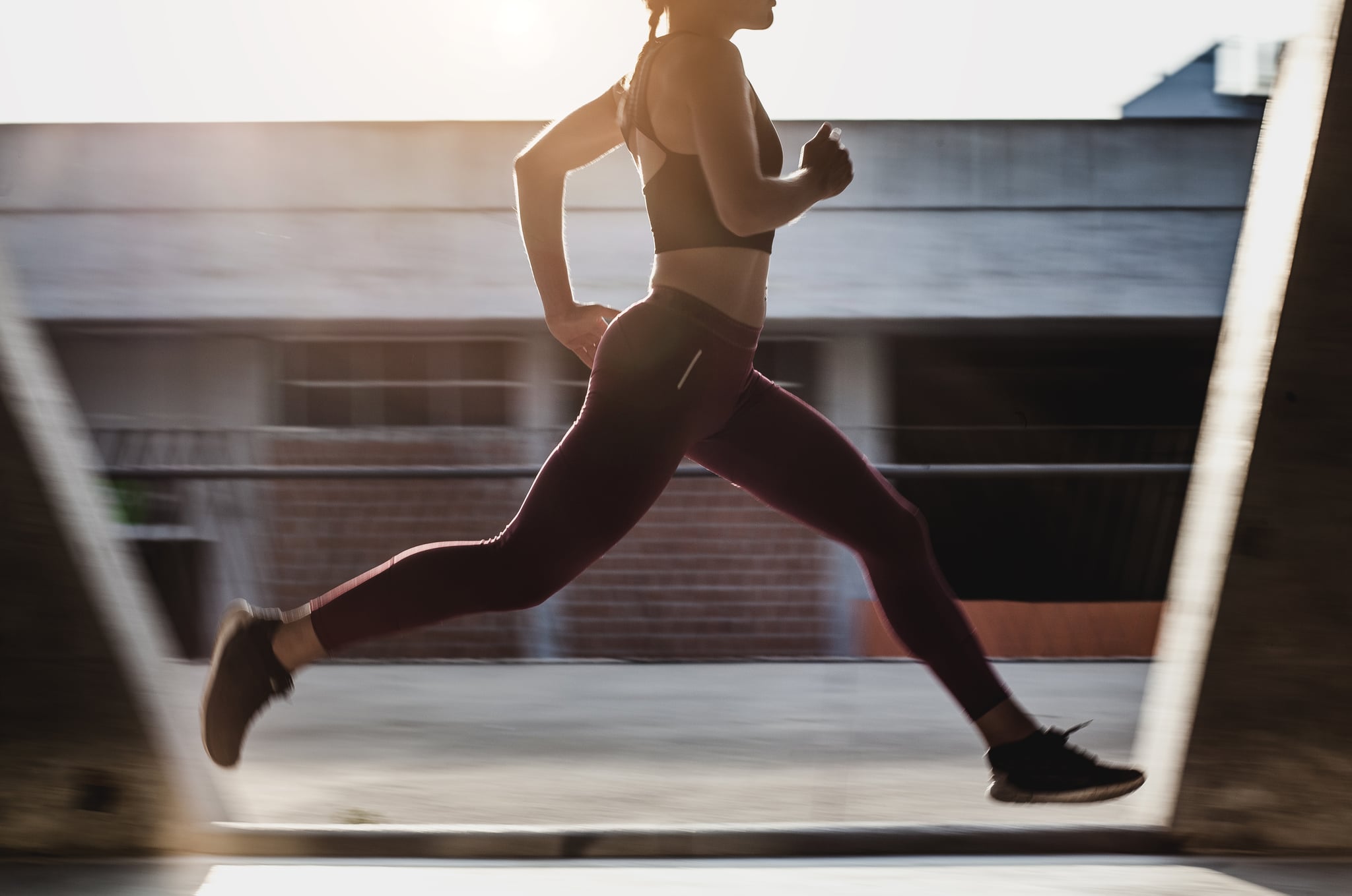 Female Athlete Running Outdoors