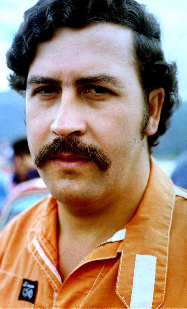 This undated file photo shows Medellin drug cartel leader Pablo Escobar who has been held at the Envigado Prison since 19 June 1991. Escobar and his lieutenants seized hostages, overpowered guards and escaped 22 July, 1992 after a gun battle left two dead. (Photo by FILES / AFP)        (Photo credit should read FILES/AFP via Getty Images)