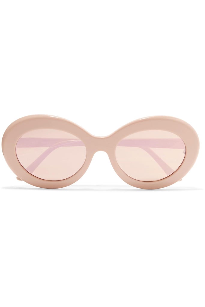Why we love them: The silhouette made iconic by Kurt Cobain is proof that '90s redux is still going strong for Spring. And whether your vibe is girly or grunge, there's plenty to choose from, including these Sunday Somewhere Kurt Oval-Frame Acetate Mirrored Sunglasses  ($250), named after the man himself.