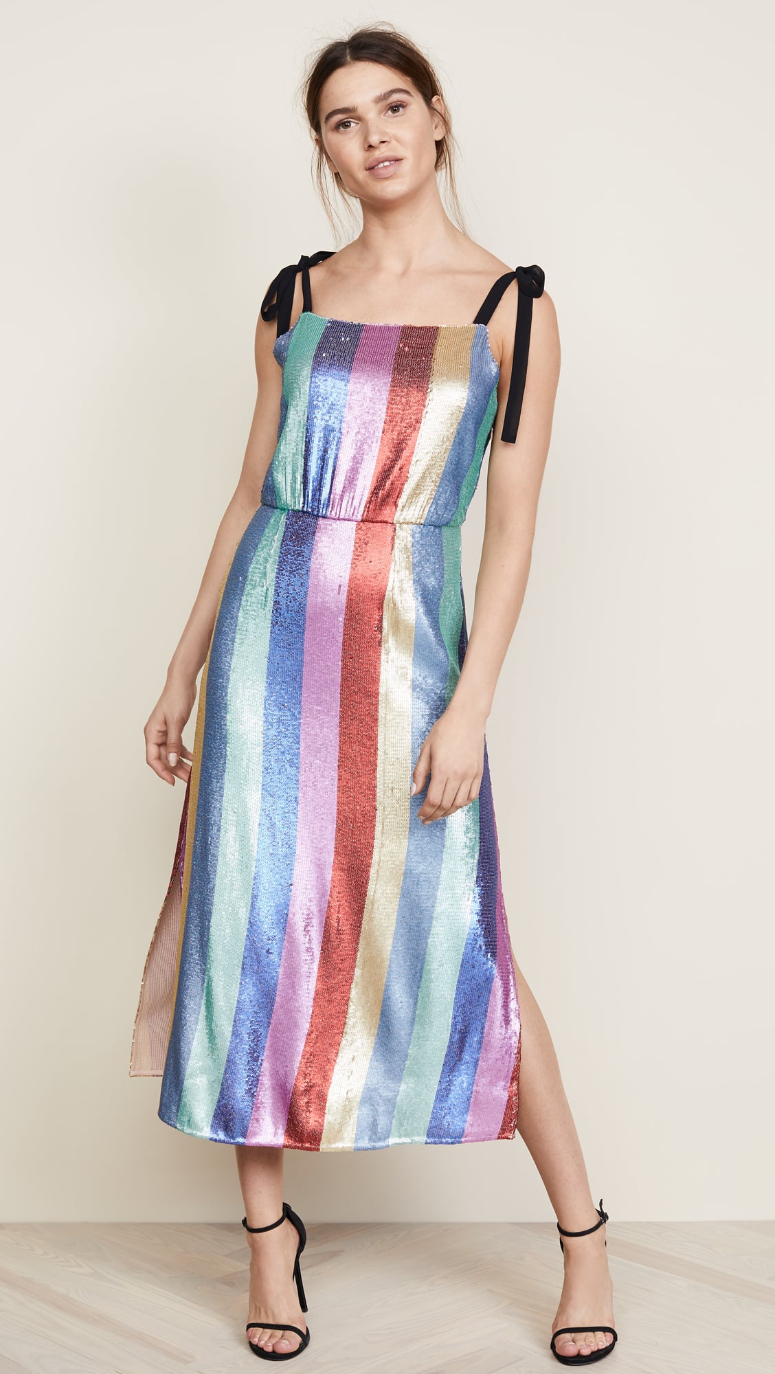 Dress the population tessa halter cheap midi dress
