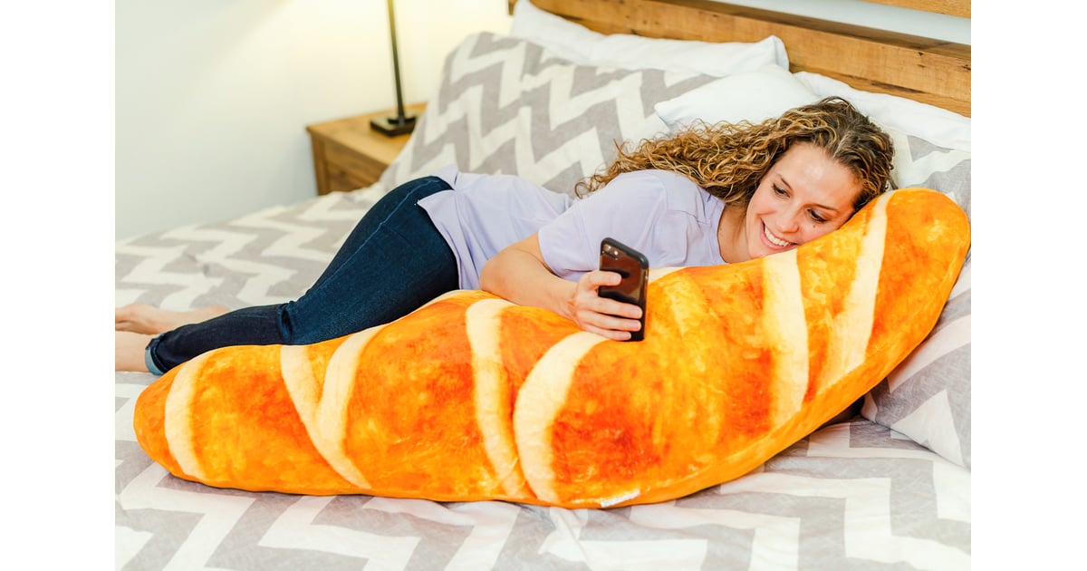 Croissant Body Pillow and Baby Feeding Infant Support Pillow POPSUGAR