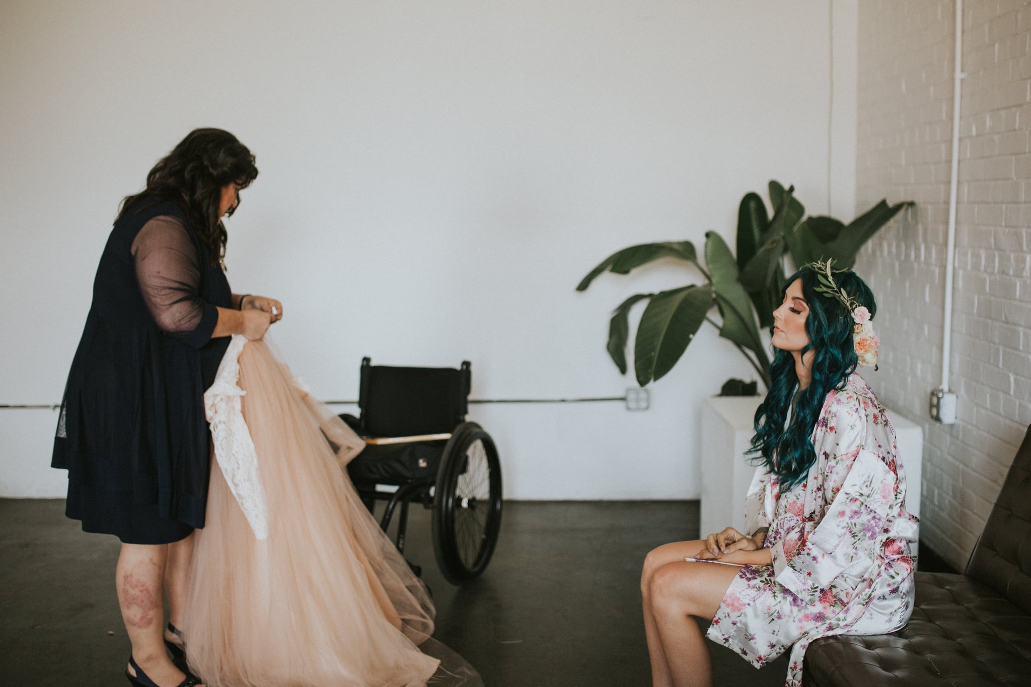 Bride Leaves Wheelchair to Walk Down the Aisle