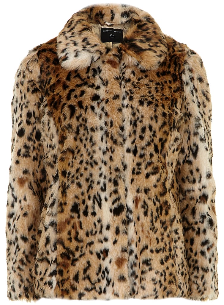 Dorothy Perkins Faux Fur Leopard Coat ($89, originally $119)