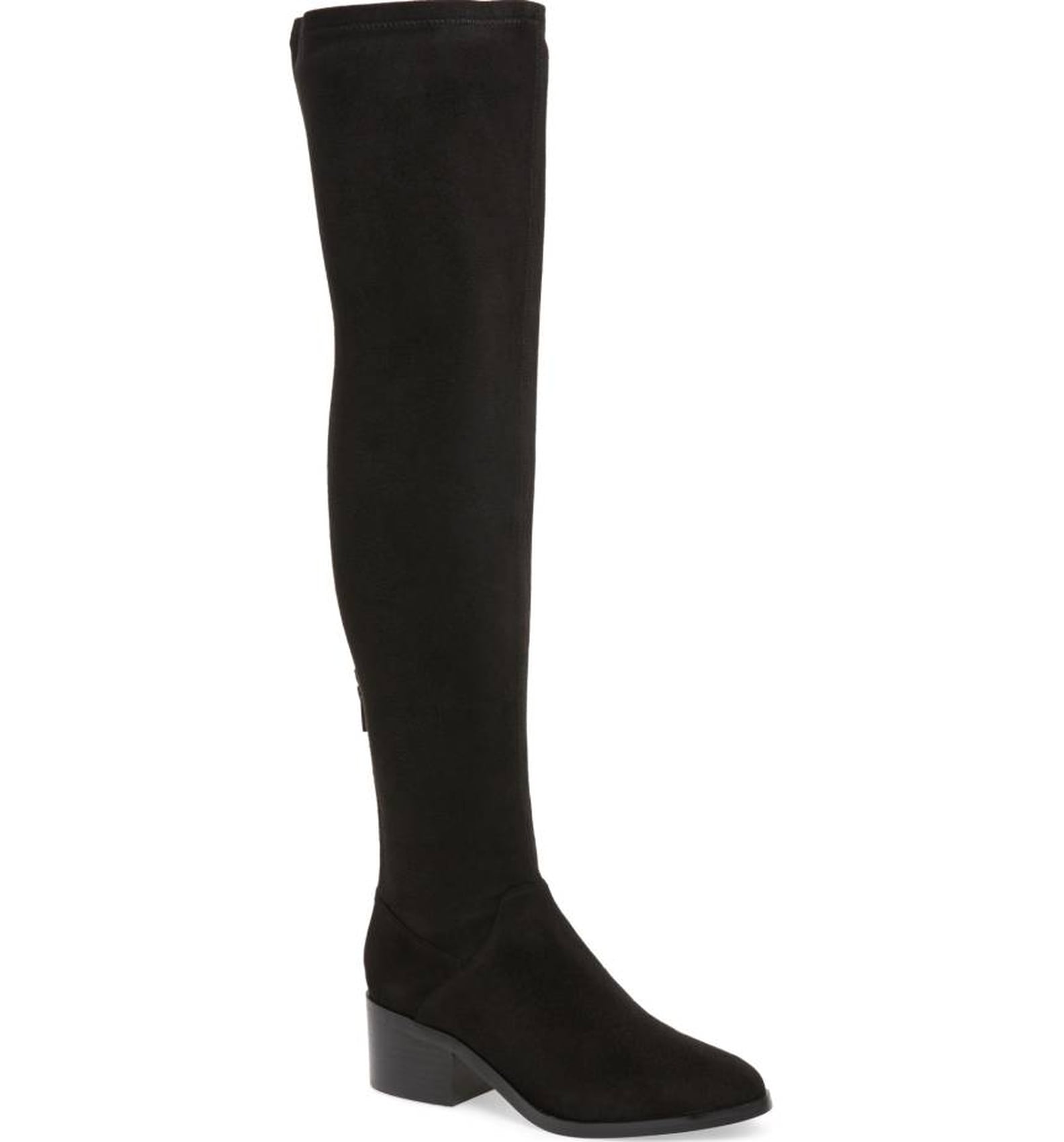 Angelina Jolie Wearing Black Suede Boots | POPSUGAR Fashion