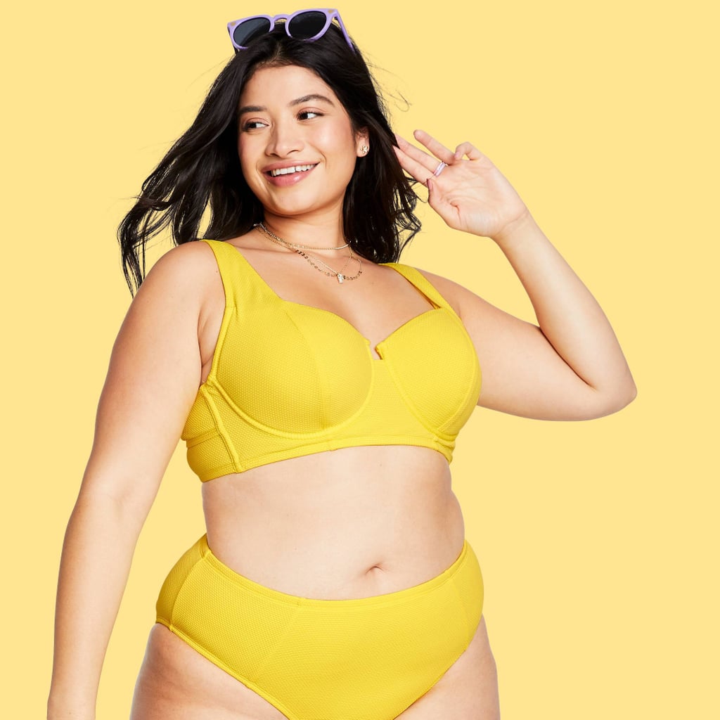 A Yellow Bikini: Stoney Clover Lane x Target Underwire Textured Bikini Top and High-Waist Bottom