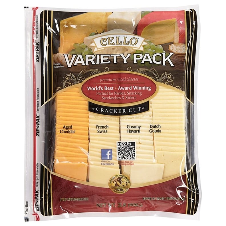 Cello Cracker Cut Cheese Slices Variety Pack