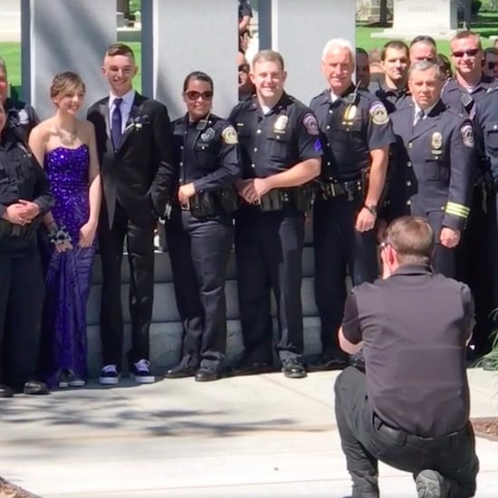 Police Join Daughter of Fallen Officer For Prom Photos