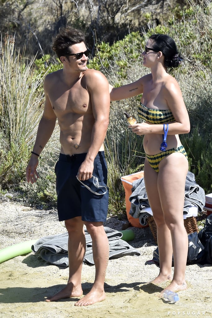Katy Perry and Orlando Bloom Vacation in Italy August 2016