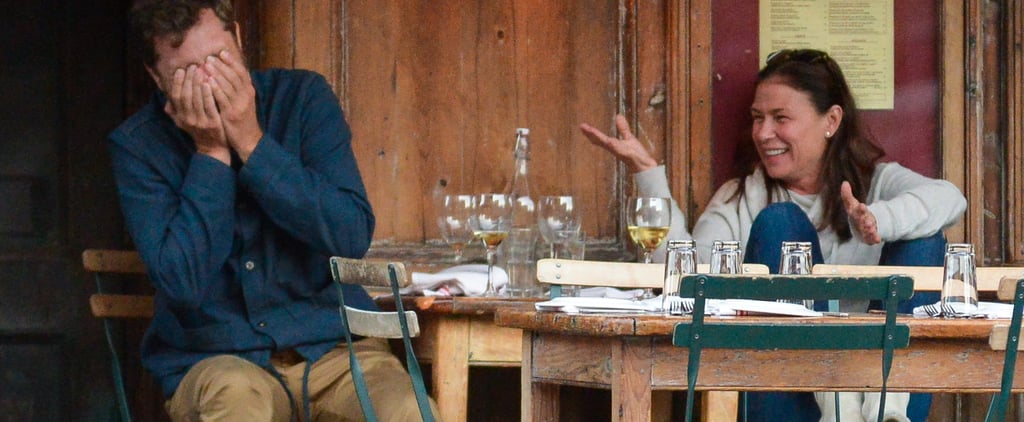 Joshua Jackson and Maura Tierney Drinking Wine in NYC 2017