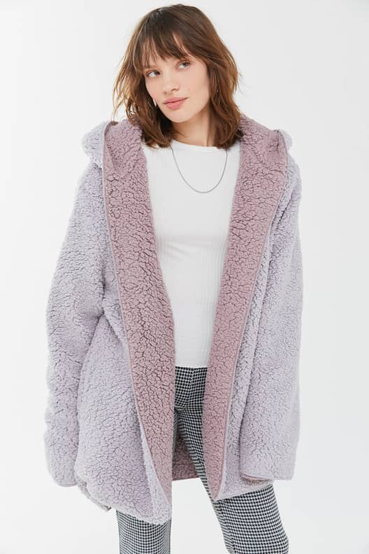 Bdg carmella reversible hooded teddy jacket online