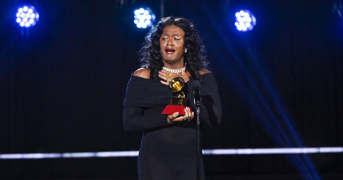 Liniker receives a standing ovation after becoming the first trans artist to win a Latin Grammy