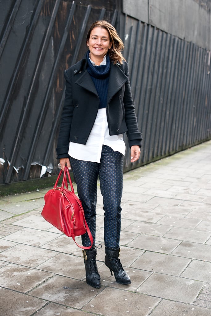It's all about playful proportion in this look.