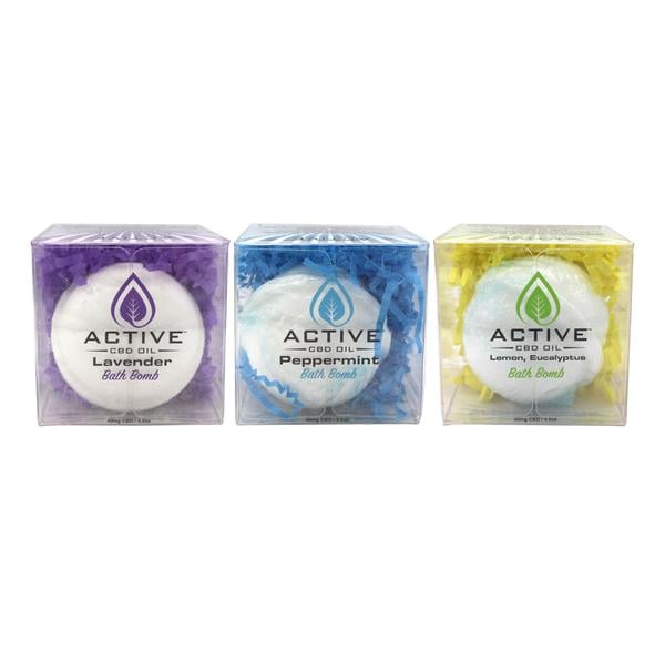 Active CBD Oil Lavender Bath Bomb Best CBD Bath Bombs For Sleep