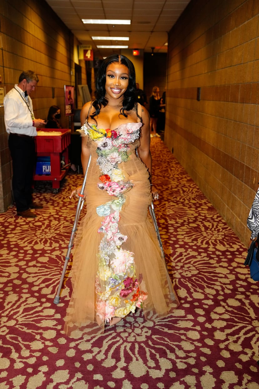 LAS VEGAS - APRIL 3: SZA at THE 64TH ANNUAL GRAMMY AWARDS, broadcasting live Sunday, April 3 (8:00-11:30 PM, LIVE ET/5:00-8:30 PM, LIVE PT) on the CBS Television Network, and available to stream live and on demand on Paramount+*. (Photo by Eric Jamison/CB