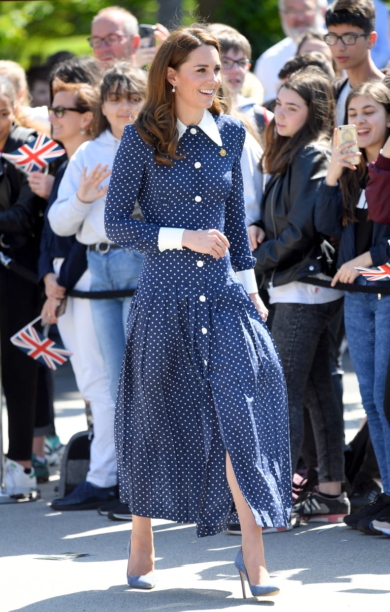 Kate Middleton Wearing Polka Dots