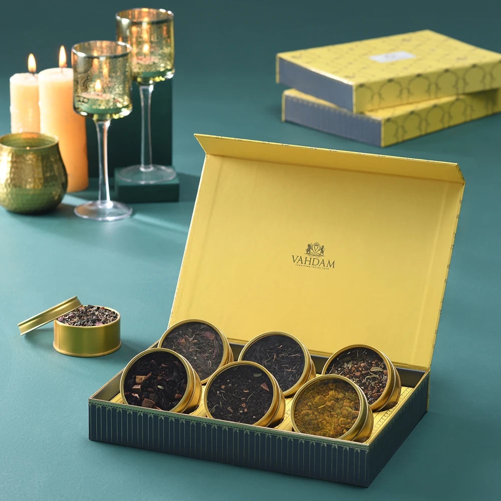 Best Diwali Gifts For Family: Vahdam Teas Glow Assorted Teas Gift Box