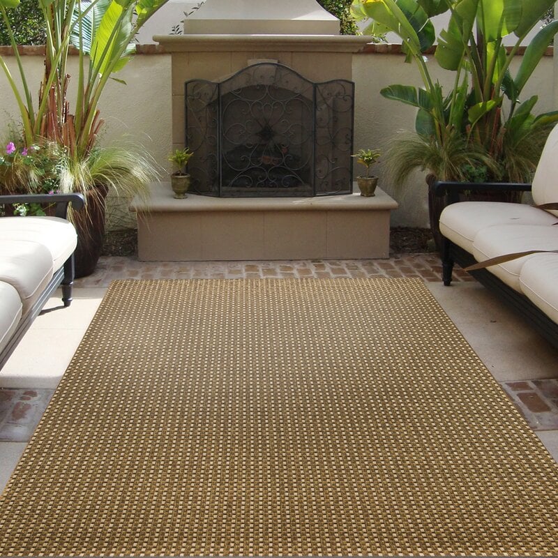 Towerside Brown Indoor/Outdoor Area Rug