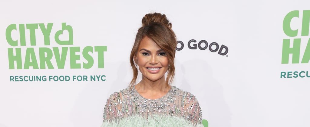 Chrissy Teigen’s Chrome Milk-Bath French Manicure
