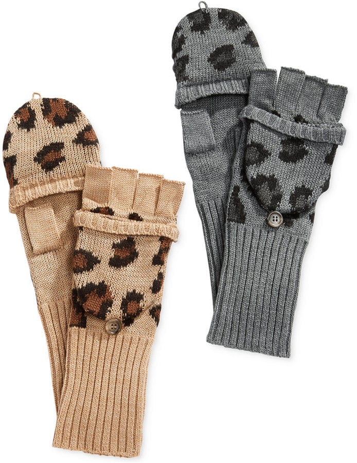 Ralph Lauren Leopard Knit Mittens