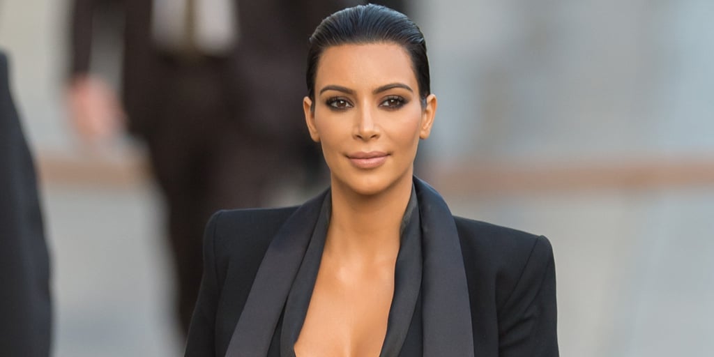 Kim Kardashian's Sheer Dress on Jimmy Kimmel Live! 2015 | POPSUGAR Fashion