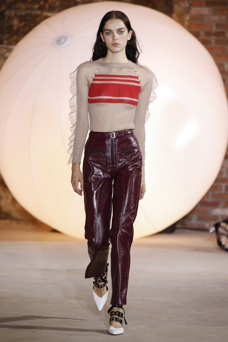 The Self-Portrait Girls Pairing Structured Pants With Floaty Tops