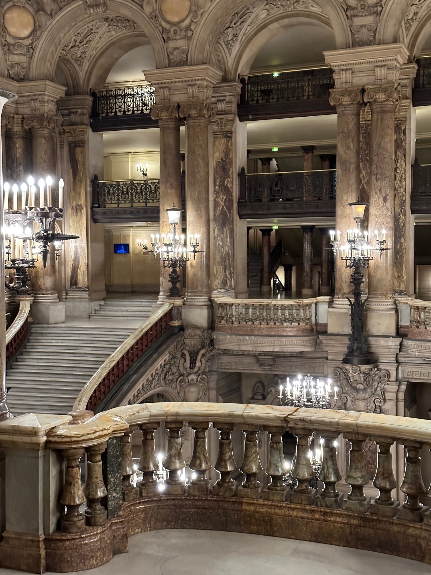 Inside the Opéra Garnier in Paris.