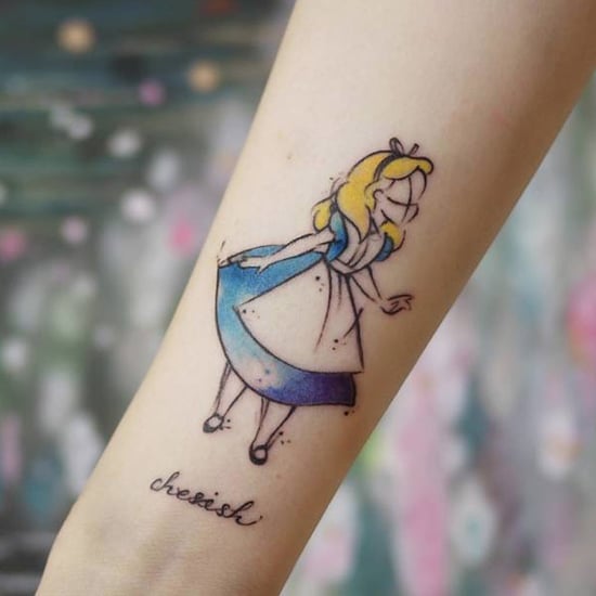 Small Alice in Wonderland Tattoos