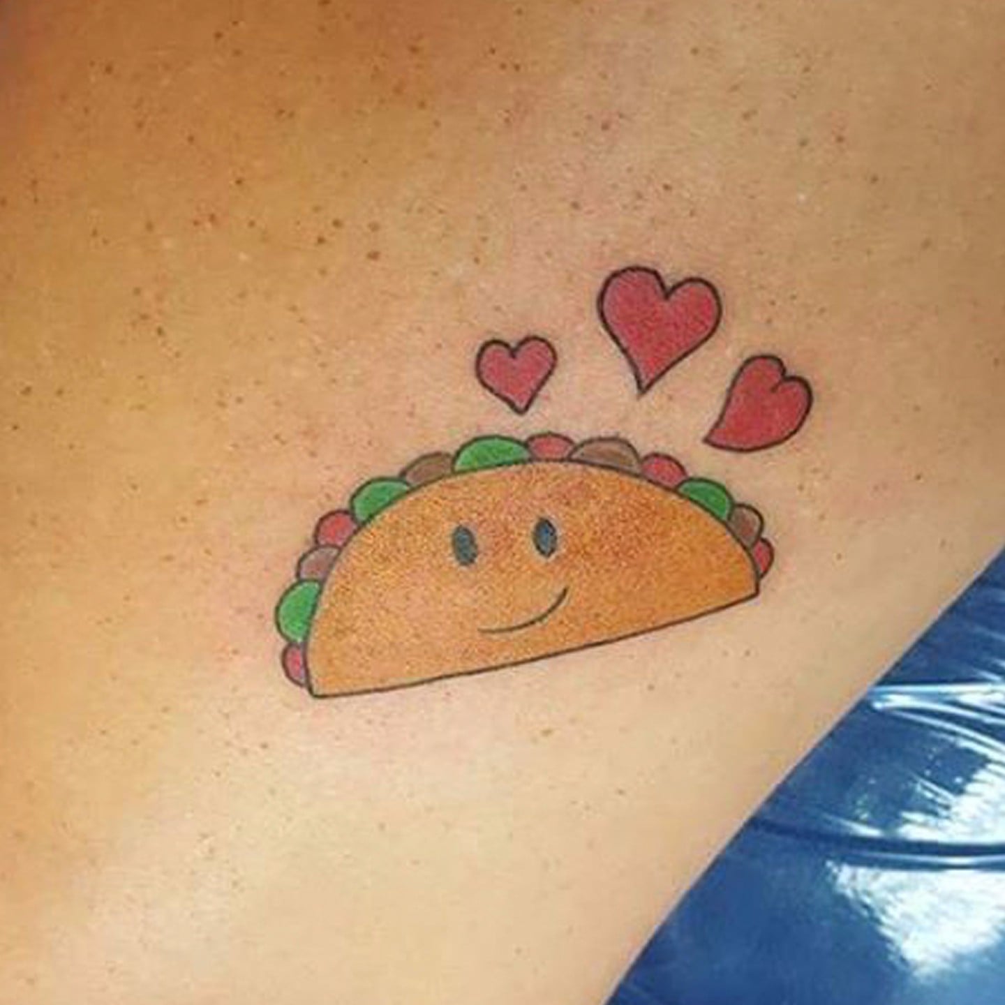Taco and Burrito matching tattoo for couple