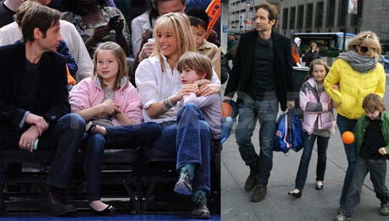 Duchovny at Knicks