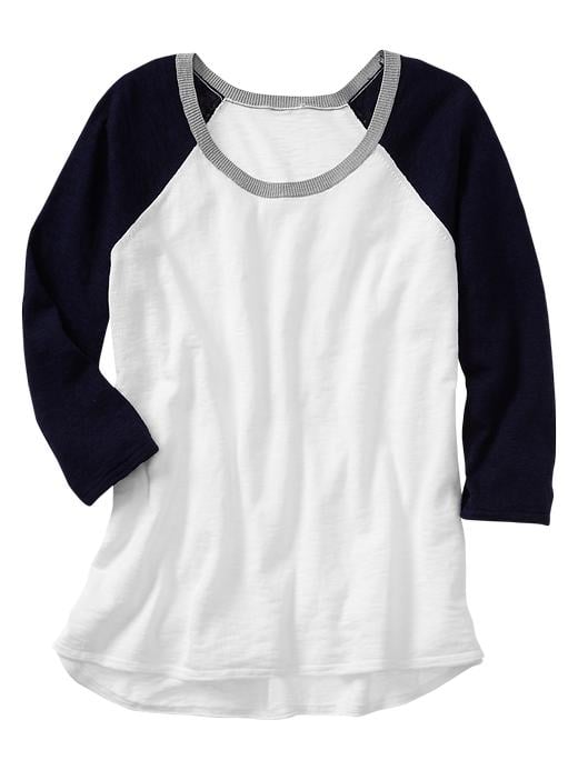 Gap Colorblock Raglan Baseball-Sleeve Shirt