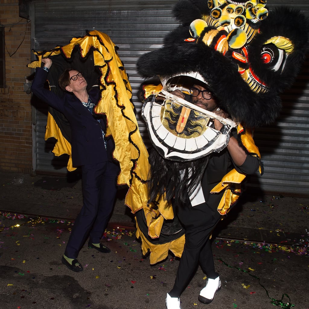Hamish Bowles and Will.i.am got into costume.
