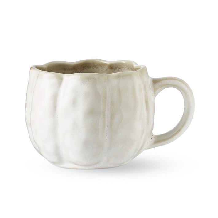 For Your Morning Beverage: Sculptural Pumpkin Mug