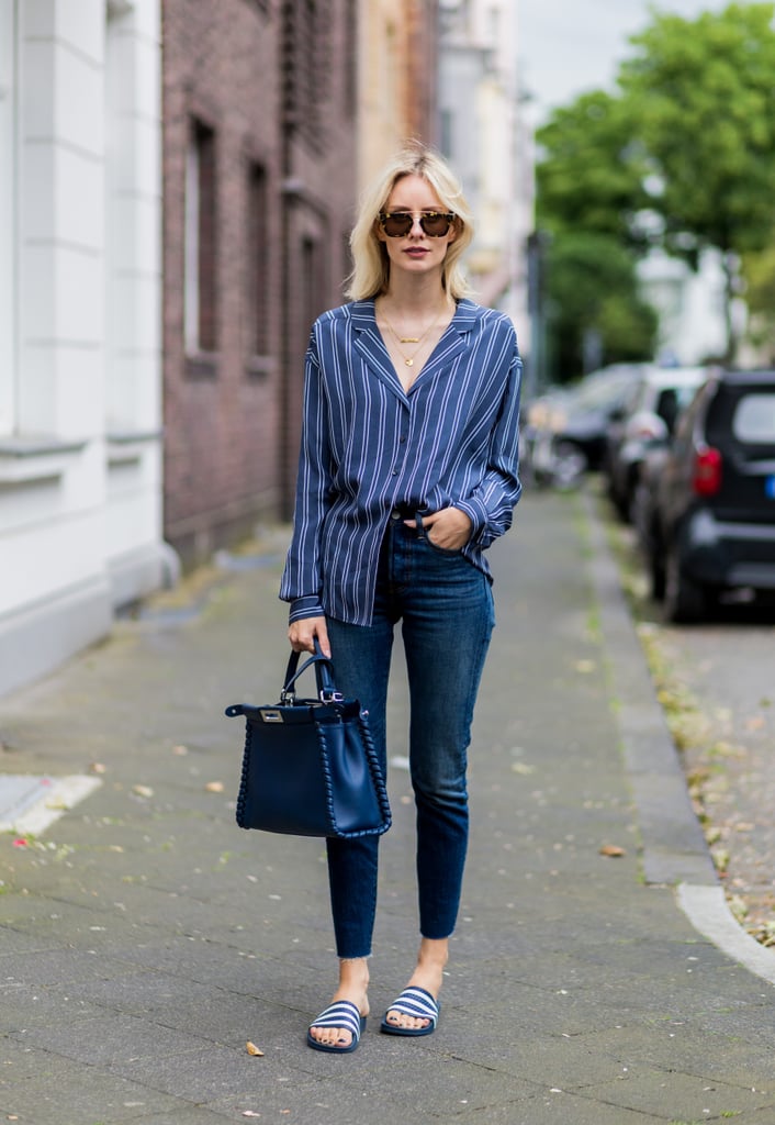 With easy slides and a casual button-down