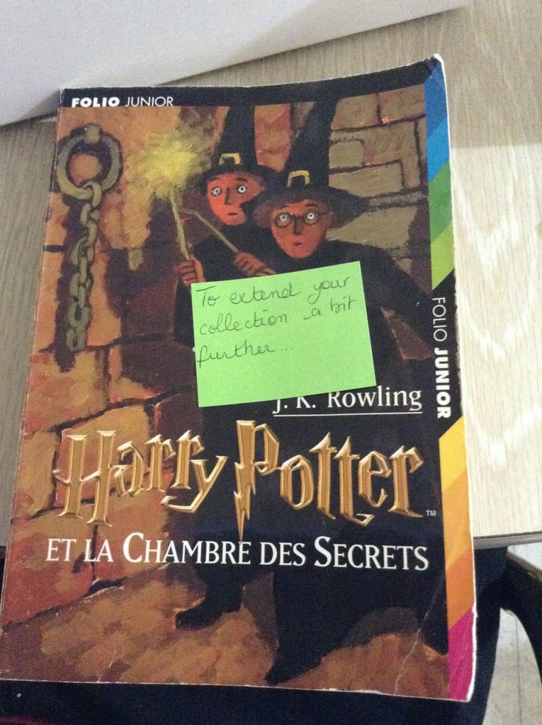 "This book is the Chamber of Secrets French edition"