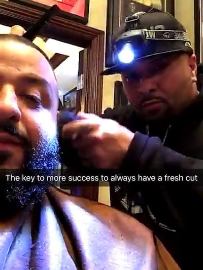 Fresh Cut — This is when Khaled gets a haircut, hair clean up or | The Old  People's Guide to DJ Khaled | POPSUGAR Tech Photo 3