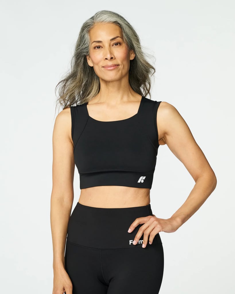 Forme Revive Bra ($192)
As so many people know, Taylor Swift wears this posture-correcting sports bra when she rehearses. It may cost a pretty penny, but it works. I find that ever since I've started to run in this posture-correcting sports bra, I pay more attention to my form, stand up straighter, and tuck in my pelvis, all of which may help with injury prevention long-term. The bra is designed to immediately improve upper-body alignment and body foundation, according to the brand. Designed by an orthopedic surgeon, it uses tension fabrics and panels to apply pressure to key areas, but don't mistake that to mean it feels tight. If anything, I feel light compression when I'm wearing it, but it's not restrictive and it certainly doesn't affect my mobility. You can read more about the bra that's also worn by Taylor Swift in our editor's Forme Power Sports Bra review. 
Editor quote: "In addition to providing a little nudge to stand up straighter, the style also works just as well as a normal sports bra. Its wireless design is supremely comfortable and has a compressive nature that helps to keep everything pulled in and together — with no fear of slippage during an intense workout or yoga session.
It's hard to quantify, but I suspect the bra helped improve the quality of my workouts, especially my yoga sessions or back exercises. Because the style is designed to support good posture, I feel comfortable exerting more energy in my stretches and reps; I'm not so worried about slipping into bad form." — Kyley Warren, former assistant shopping editor