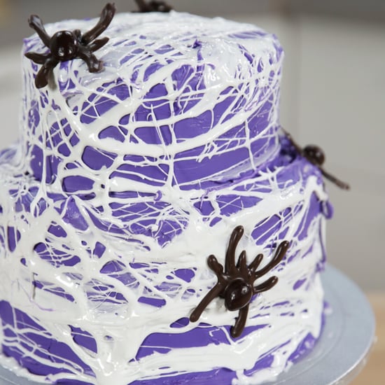 Spiderweb Marshmallow Cake