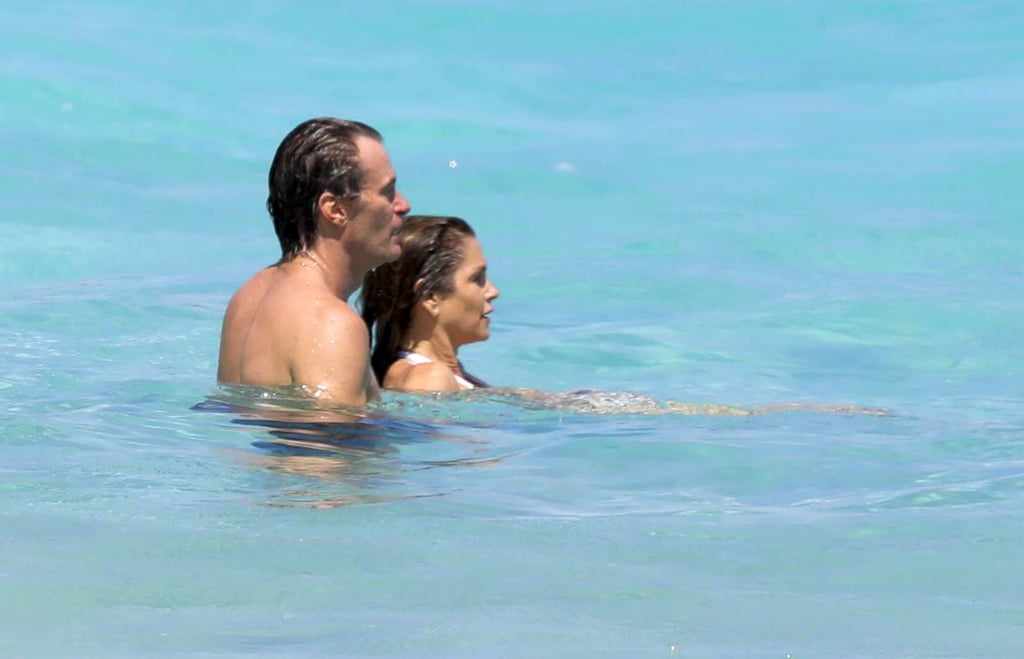 Cindy Crawford and Rande Gerber in St. Barts April 2017