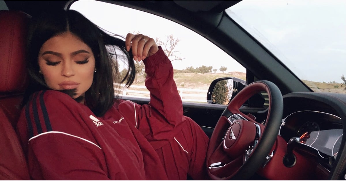Kylie Jenner's Red Adidas Track Pants 