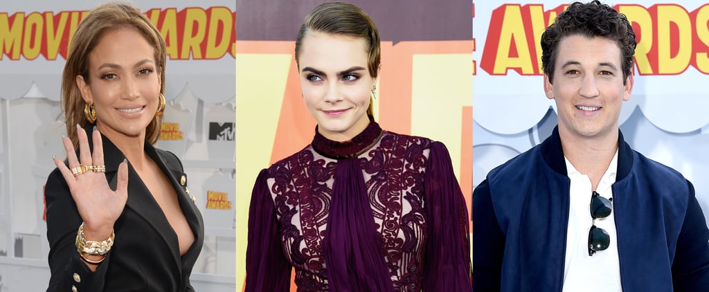 Celebrities on the Red Carpet at the MTV Movie Awards 2015