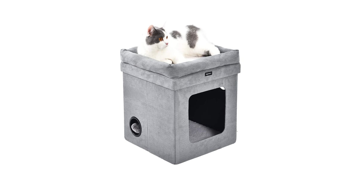 AmazonBasics Collapsible Cube Cat Bed Best Cat Beds 2020 POPSUGAR