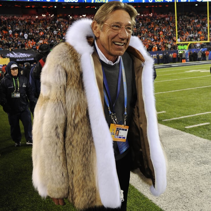 Joe Namath's Fur Coat at Super Bowl 2014