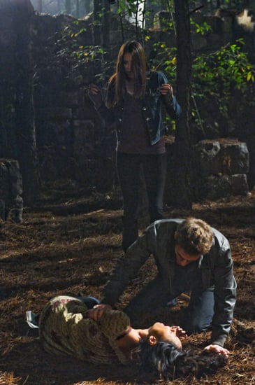 The Mystic Falls woods are generally always a terrifying place.