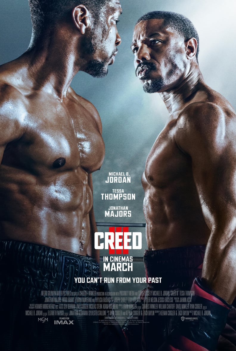 Jonathan Majors as Damian and Michael B. Jordan as Adonis in "Creed III" Poster