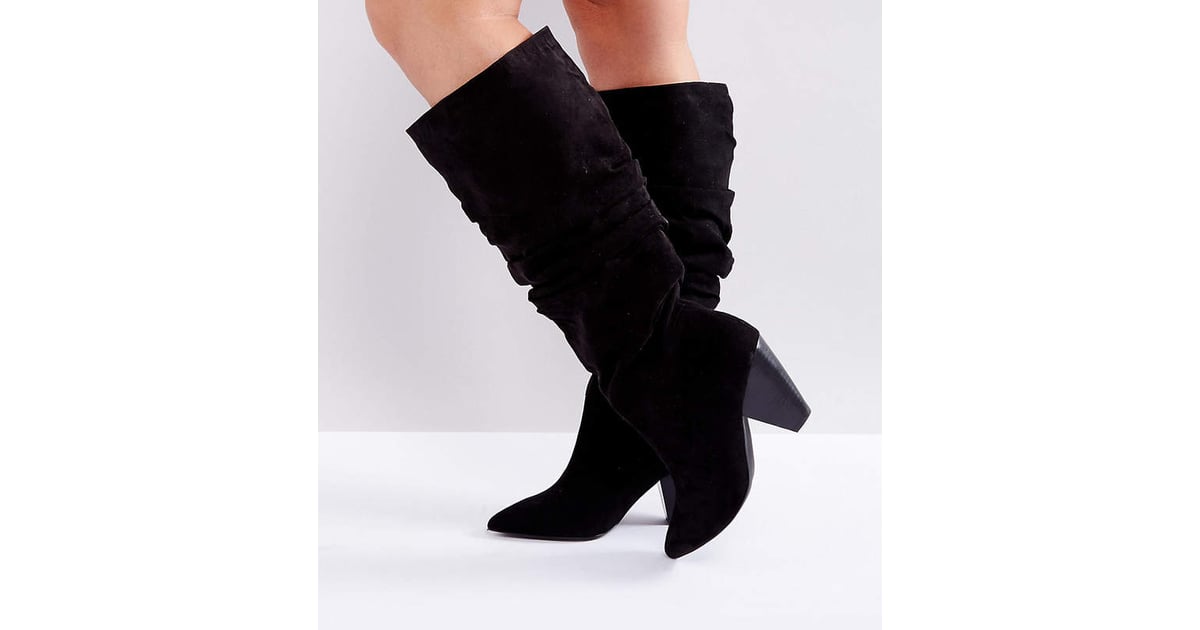 wide fit slouch boots