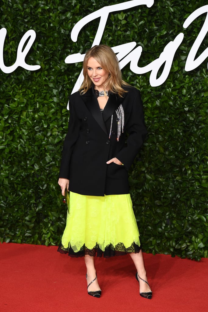 Kylie Minogue at the British Fashion Awards 2019