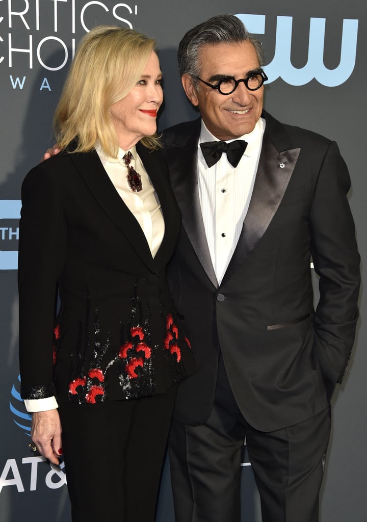 Eugene Levy and Catherine O'Hara at the 2019 Critics' Choice Awards