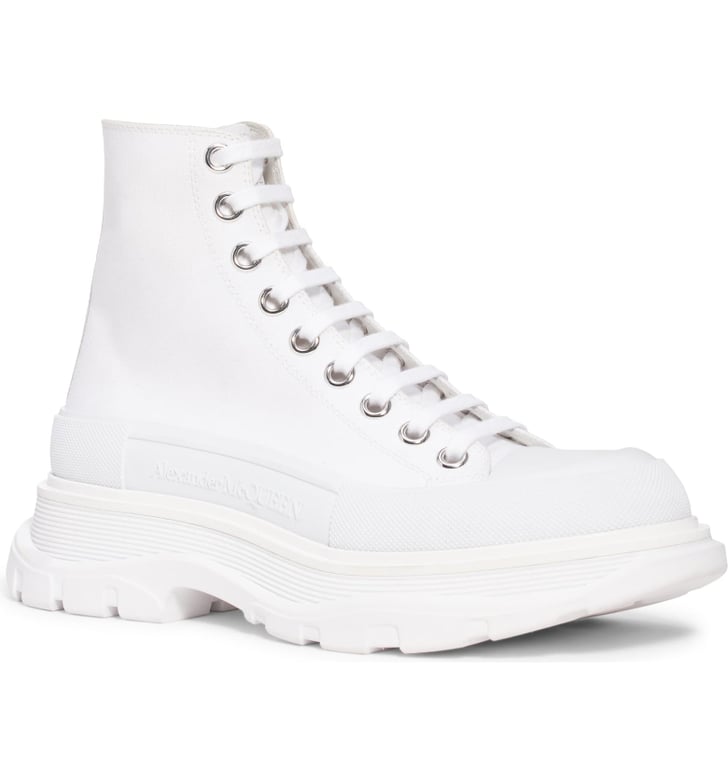 alexander mcqueen tread slick glitter high top boots