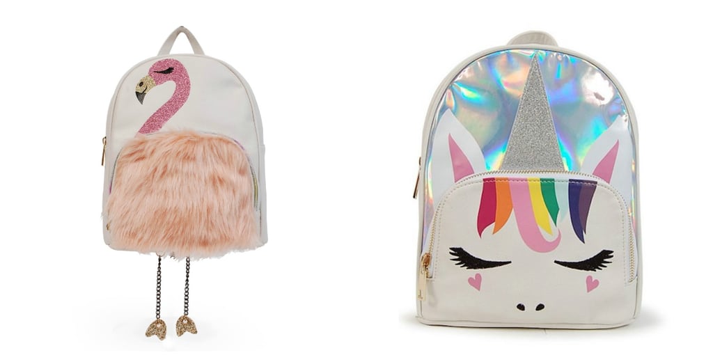 OMG Accessories Unicorn Llama and Flamingo Backpacks POPSUGAR Family