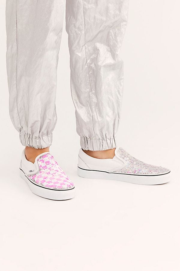 code Sympathiek verstoring Vans Sequin Classic Slip On Sneaker in Pink Checkerboard | Vans Released  New Double-Sided Sequin Sneakers That'll Make You a Sparkly Queen |  POPSUGAR Fashion Photo 2